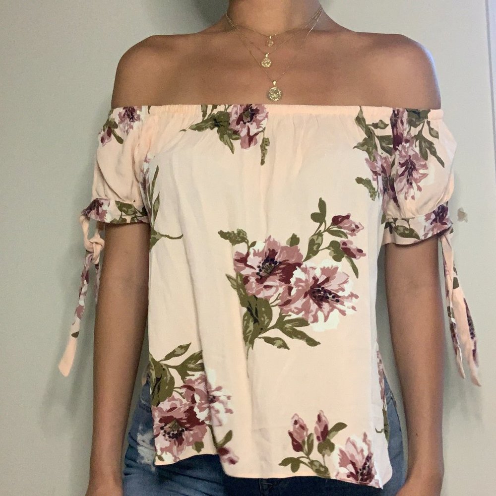 Flynn Skye Floral Off the Shoulder Top